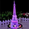 Modelo de cristal da construção da torre Eiffel 3d para presentes relativos à promoção ou decoração